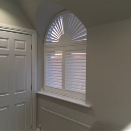 Arched Plantation shutters